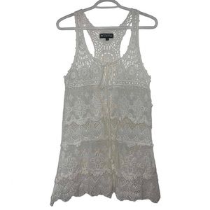 EUC Papillon Crochet Tie Top | Boho Festival